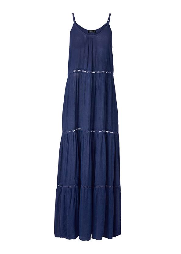 Ghost with background  view Eyelet Maxi Cover-Up Dress