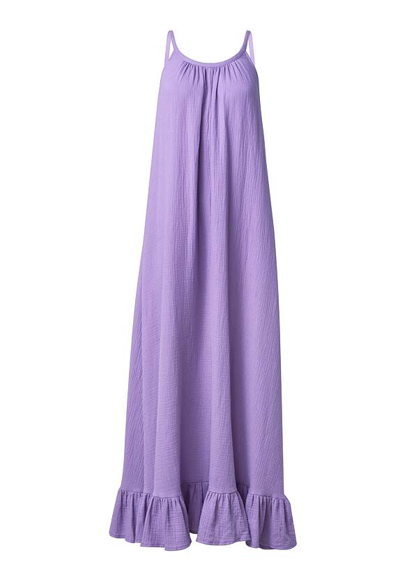 Ghost with background  view Tie-Back Ruffle Maxi Dress