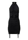 Ghost with background  view Ruched Bodycon Cutout Dress