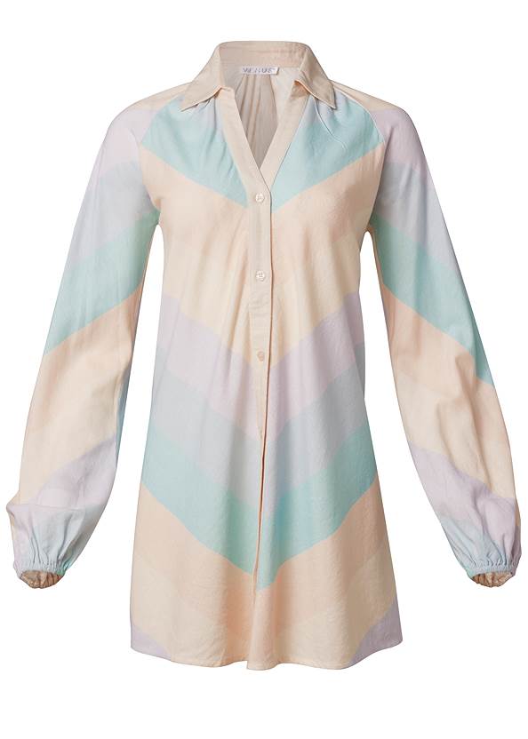 Ghost with background  view Chevron Shirt Dress