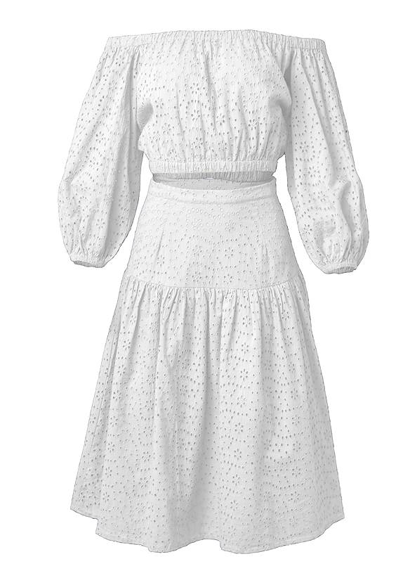 Ghost with background  view Two-Piece Eyelet Midi Dress