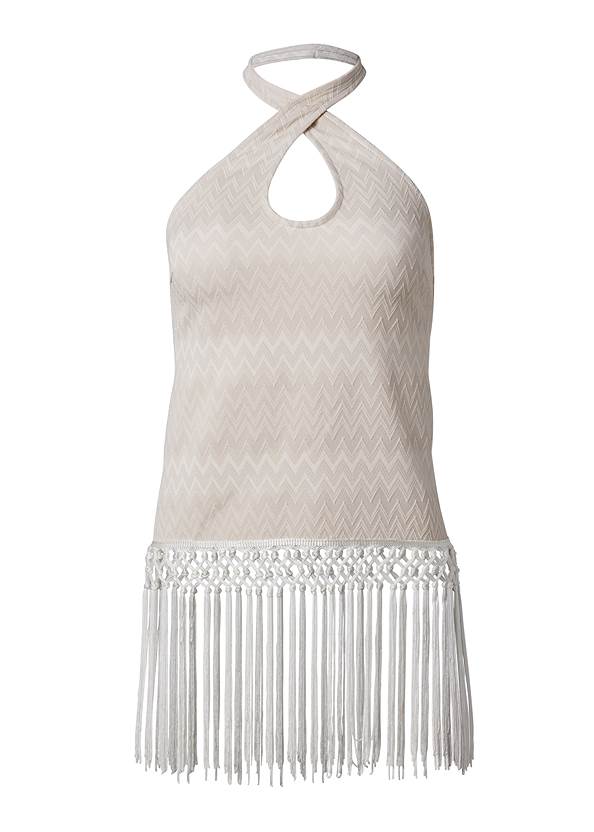 Ghost with background  view Chevron Fringe Halter Top
