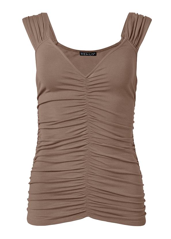 Alternate View Ruched Tank Top