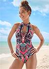 Front View High Neck Tankini Top