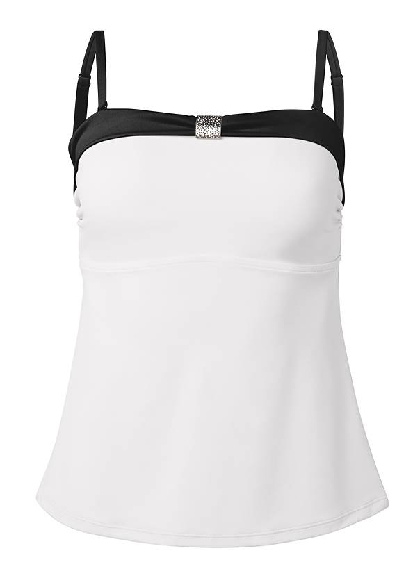 Ghost with background  view Goddess Bandeau Tankini Top