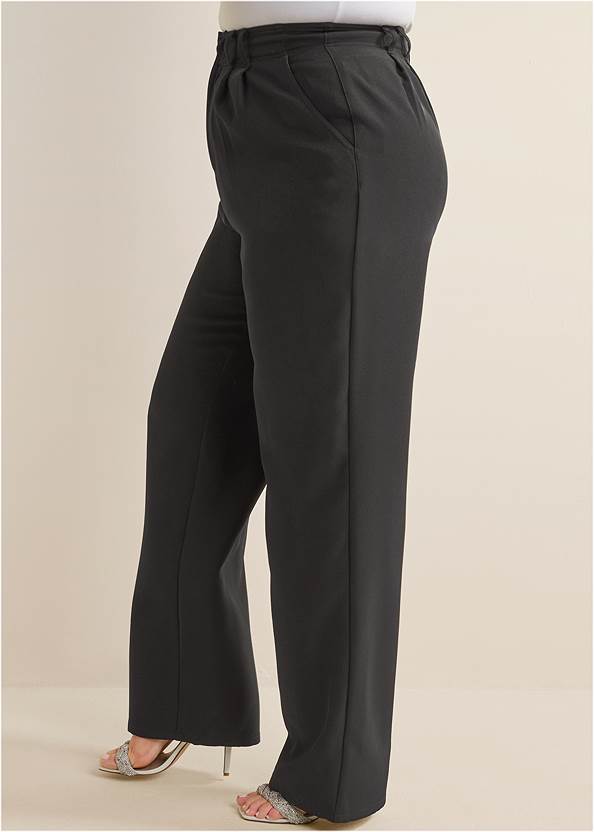 Alternate View High-Rise Wide-Leg Trousers