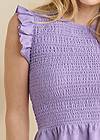 Detail front view Smocked Peplum Top