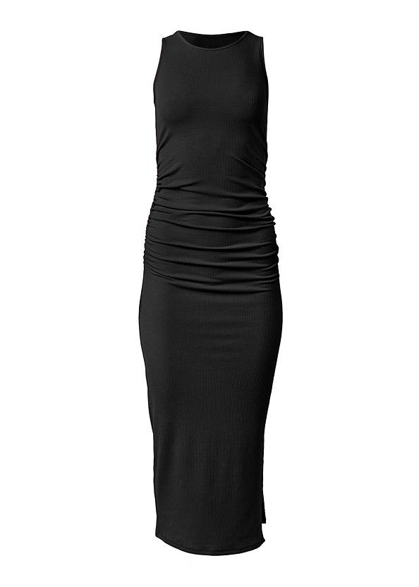 Ghost with background  view Ribbed Bodycon Midi Dress