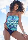 Full back view Blouson Bandeau Tankini Top