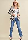 Alternate View Zebra Print Blazer