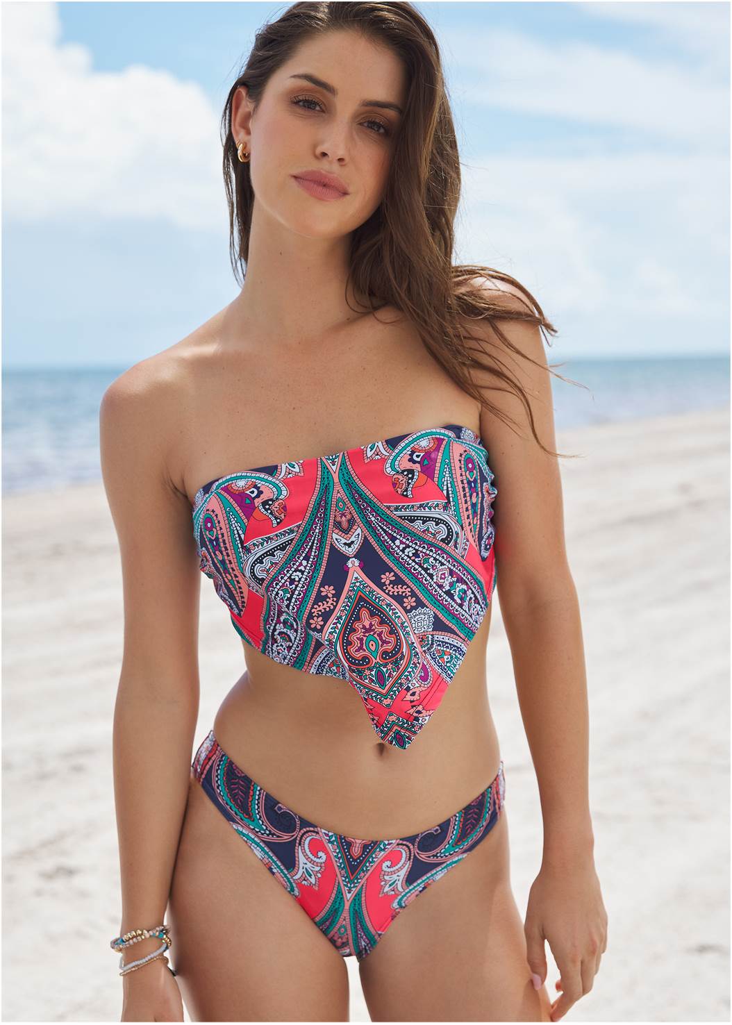 Island Fun Handkerchief Crop Top – Heat Swimwear
