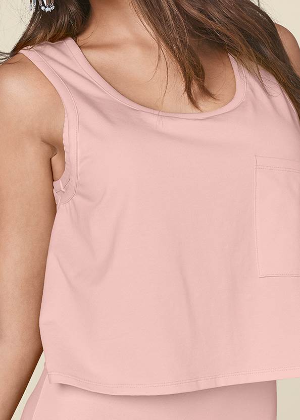 Detail front view Casual Tank Dress