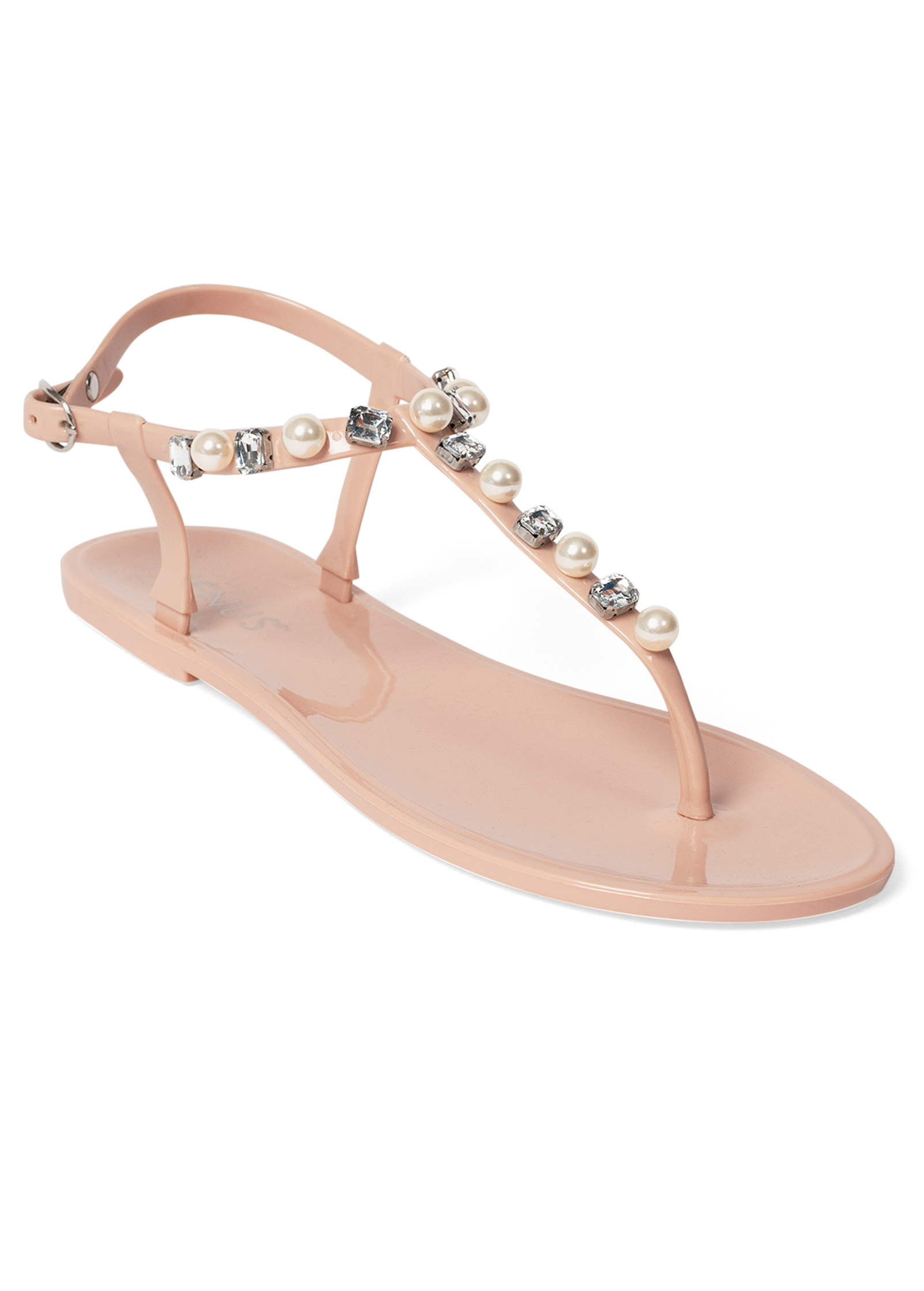 Pink store pearl sandals