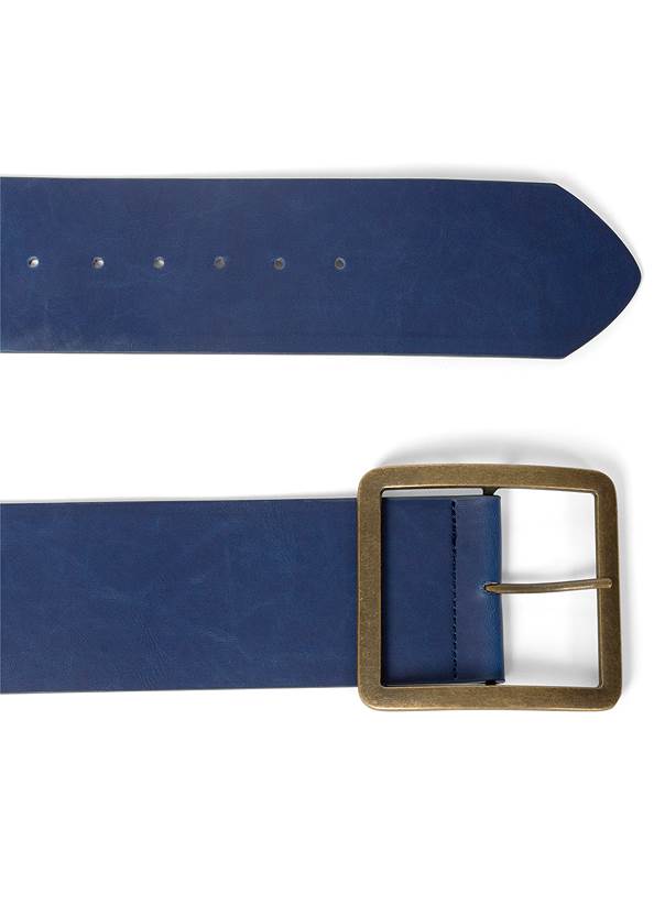 Detail front view Wide Buckle Square Belt