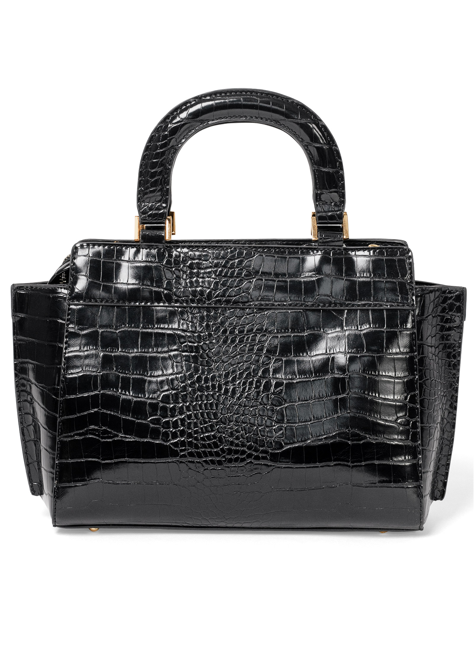 Laura croc shop embossed leather tote