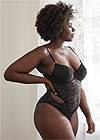 Cropped front view Strappy Back Teddy 
