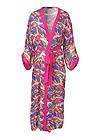 Ghost with background  view Midi Kimono Cover-Up