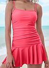 Alternate View Skirted Bandeau One-Piece