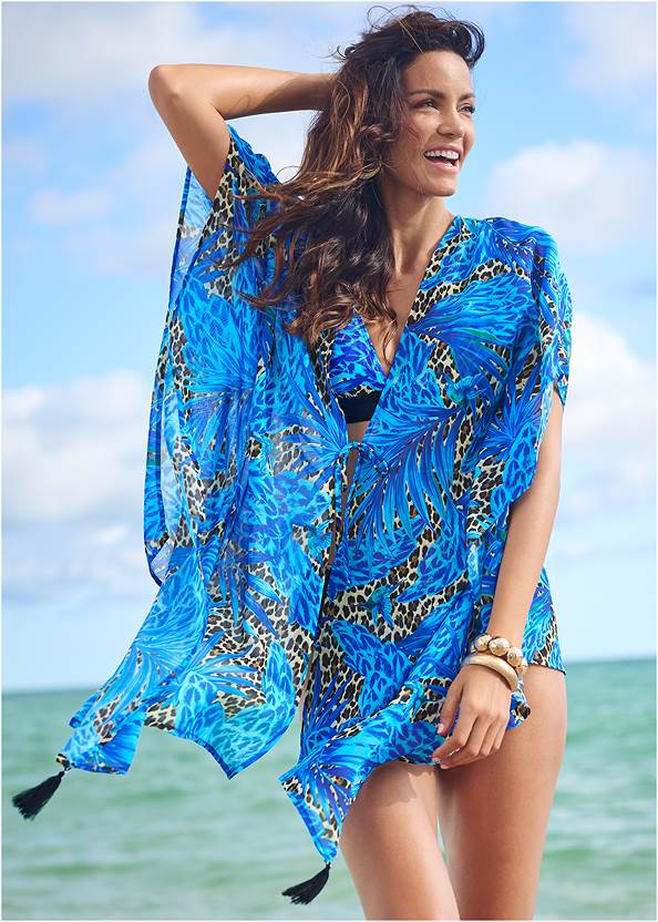 Front View Shark Bite Tunic Cover-Up