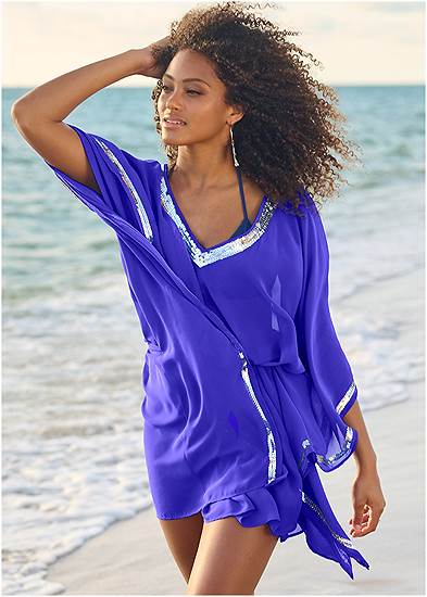 Sequin Tunic Cover-Up