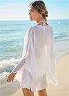 Full back view Embellished Tunic Cover-Up