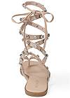 Shoe series back view Pearl Gladiator Sandals