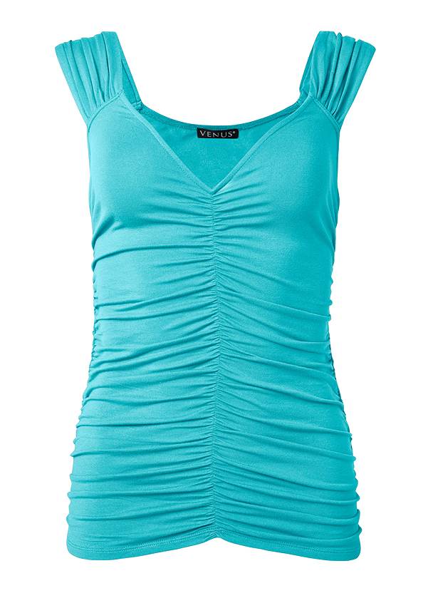 Alternate View Ruched Tank Top
