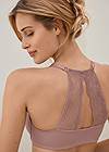 Back View Pearl By Venus® Front Close Lace Back Bra
