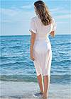 Back View Button Down Cover-Up Dress
