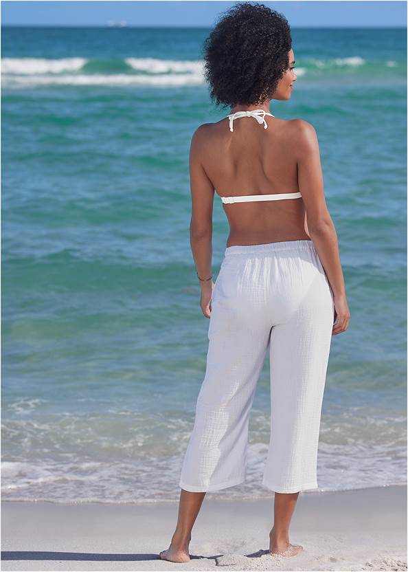 Cropped back view Pack-And-Go Cover-Up Pants