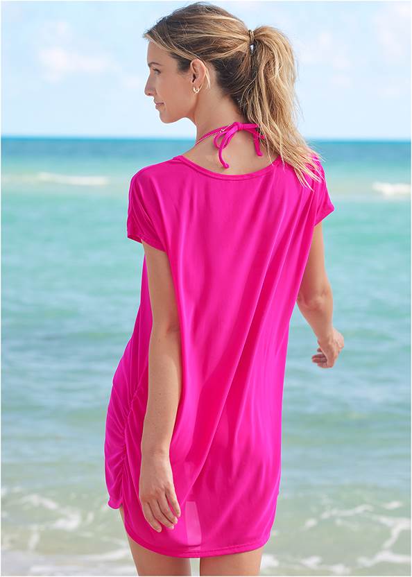 Back View Relaxed Tunic Cover-Up