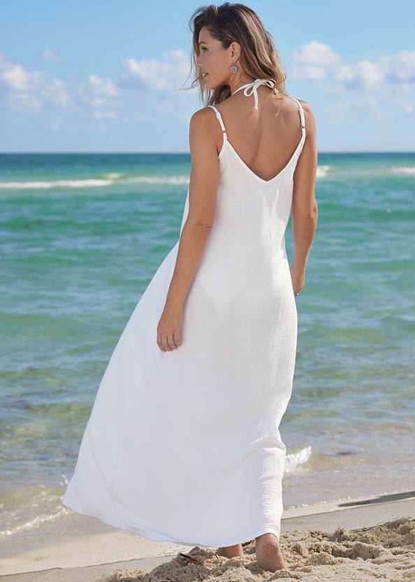 Full back view Pack-And-Go Cover-Up Dress