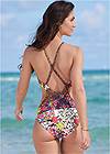 Cropped back view Twisted Monokini