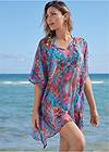 Front View Cold-Shoulder Beach Tunic