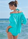 Full back view Pack-And-Go Cover-Up Shirt