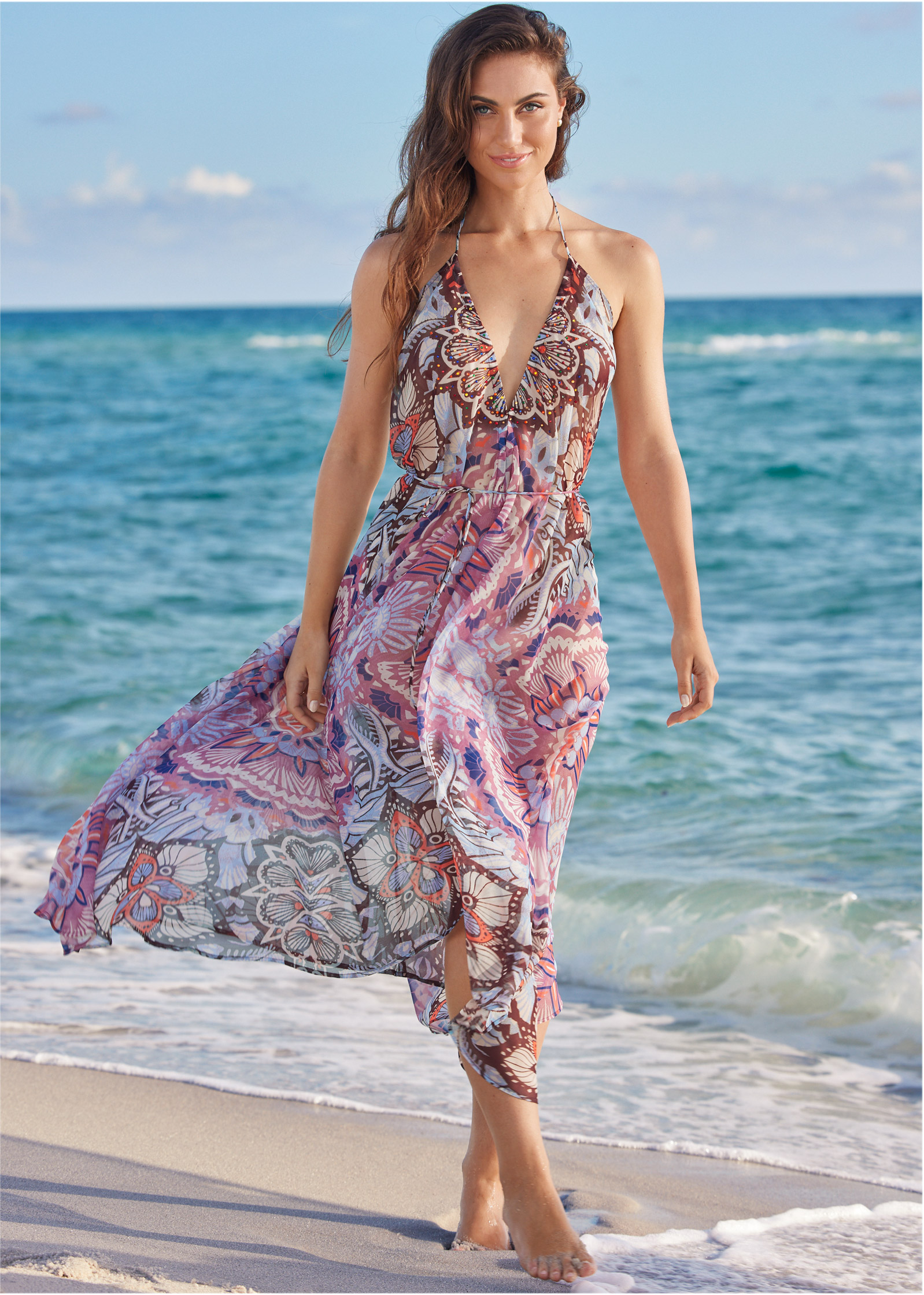 High Low Cover Up Dress in Summer Sands VENUS