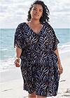 Front View Midi Caftan Cover-Up