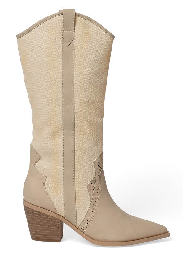 Shoe series side view Slip-On Knee-High Boots