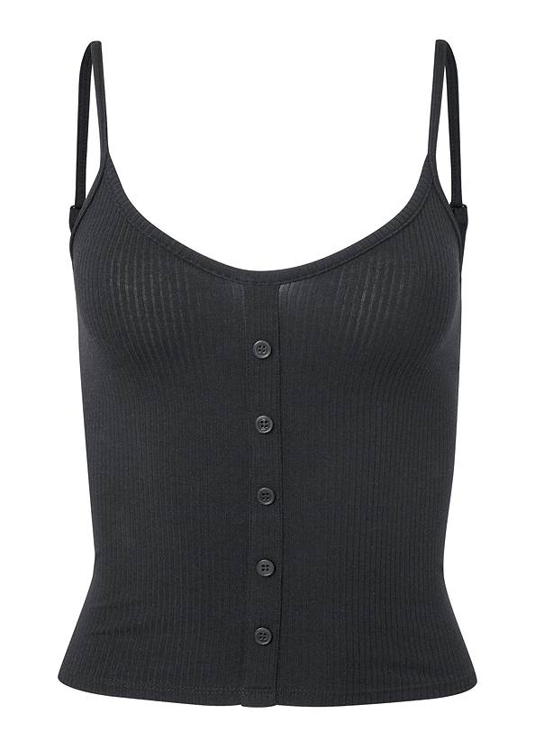 Alternate View Ribbed Button Detail Cami