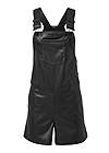 Alternate View Faux-Leather Short Overalls