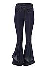 Ghost with background  view Ruffle Slit Hem Jeans