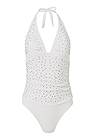 Ghost with background  view Jeweled Halter One-Piece