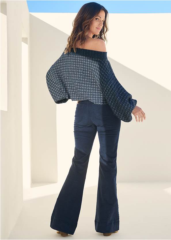 Back View Off-The-Shoulder Sweater