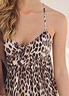 Detail front view Tie-Front Babydoll Tank Top