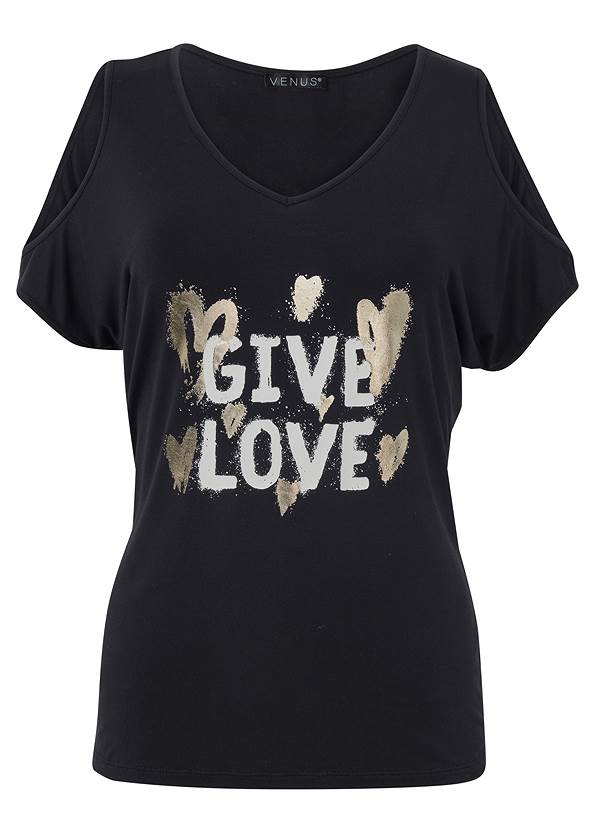 Give Love Graphic Top,Cutoff Jean Shorts,Mini Jean Skirt,Lift Jeans,Strappy Toe Loop Heels,Mixed Earring Set,Clutch Shoulder Bag Combo
