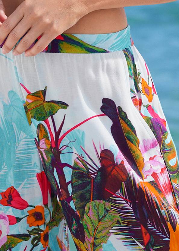 Cropped Cover-Up Pants in Tropical Seas | VENUS