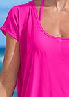 Detail front view Relaxed Tunic Cover-Up