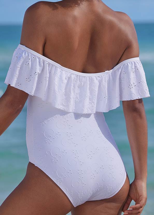 Detail back view Ruffle One-Piece
