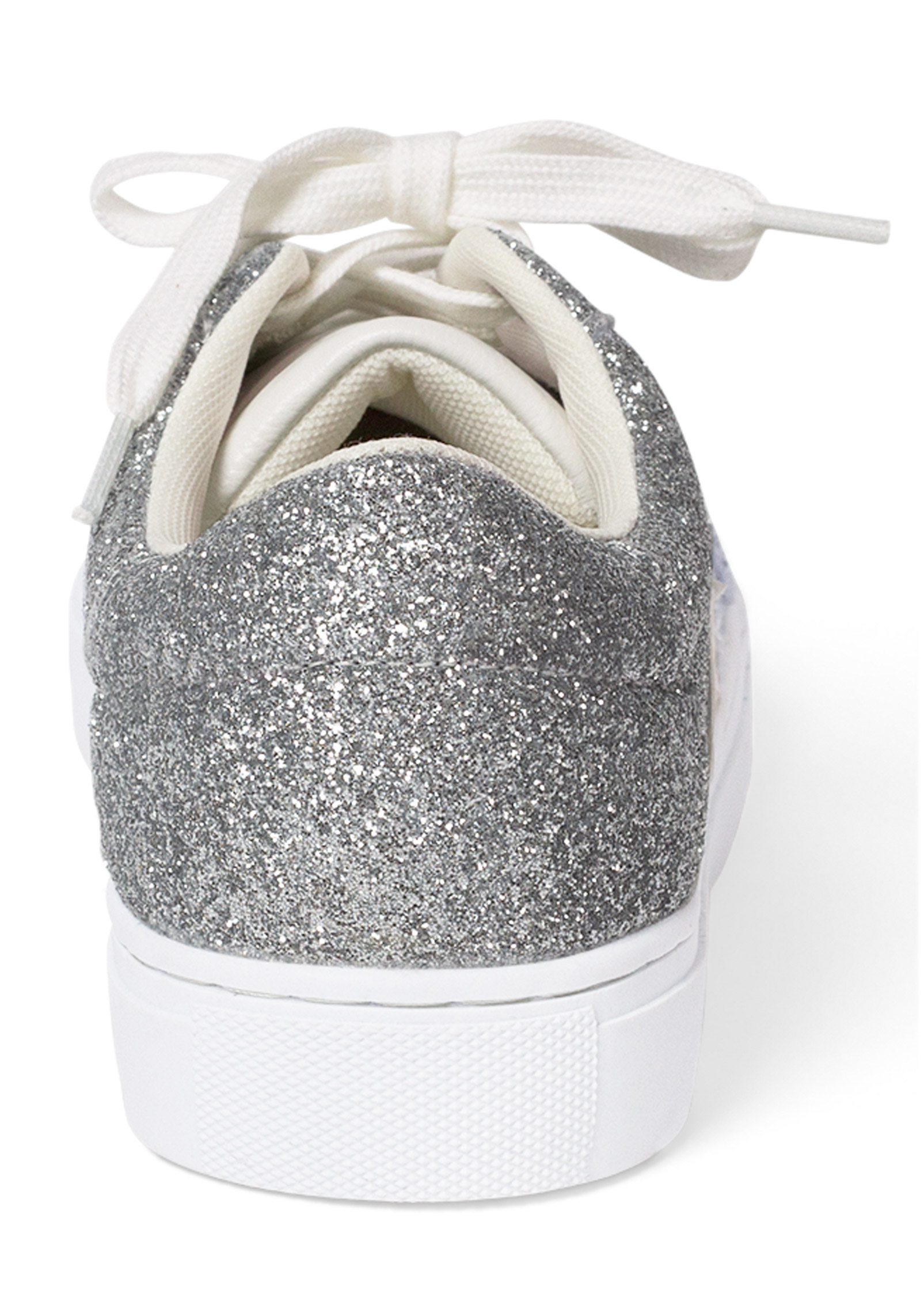 Silver glitter cheap tennis shoes