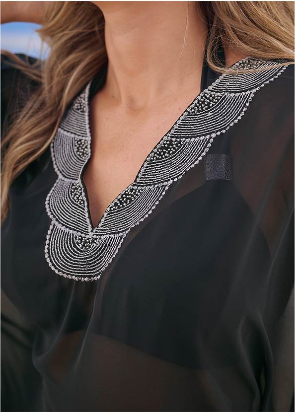 Alternate View Embellished Tunic Cover-Up